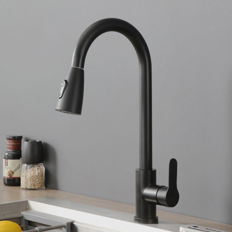 Modern Pot Filler Stainless Steel Pull Out Faucet Bar Prep Kitchen Faucet Clearhalo 'Home Improvement' 'home_improvement' 'home_improvement_kitchen_faucets' 'Kitchen Faucets' 'Kitchen Remodel & Kitchen Fixtures' 'Kitchen Sinks & Faucet Components' 'kitchen_faucets' 1200x1200_c6579992-58ed-4f24-b14b-a99940b61f8f