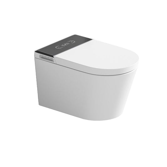 Contemporary Elongated Wall Hung Toilet Set with Heated Seat Clearhalo 'Bathroom Remodel & Bathroom Fixtures' 'Bidets' 'Home Improvement' 'home_improvement' 'home_improvement_bidets' 'Toilets & Bidets' 1200x1200_c65845da-dae8-486f-a87c-6f06df16aadb