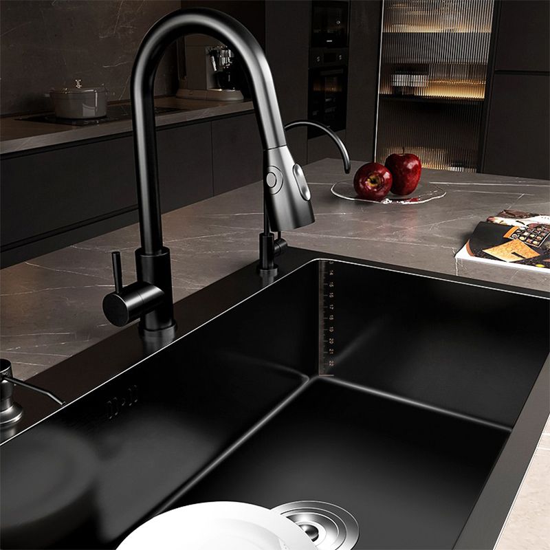 Contemporary Style Sink Set Stainless Steel Friction Resistant Quiet Sink Set for Kitchen Clearhalo 'Home Improvement' 'home_improvement' 'home_improvement_kitchen_sinks' 'Kitchen Remodel & Kitchen Fixtures' 'Kitchen Sinks & Faucet Components' 'Kitchen Sinks' 'kitchen_sinks' 1200x1200_c65fd2da-ba92-4d4e-bfa6-139cd9ec0fab