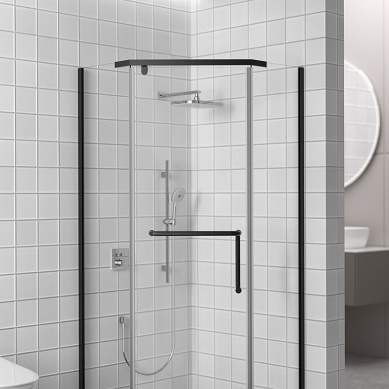 Linear Sliding Double Handles Shower Enclosure Metal Semi-Frameless Shower Enclosure Clearhalo 'Bathroom Remodel & Bathroom Fixtures' 'Home Improvement' 'home_improvement' 'home_improvement_shower_stalls_enclosures' 'Shower Stalls & Enclosures' 'shower_stalls_enclosures' 'Showers & Bathtubs' 1200x1200_c669ad70-52f7-4375-a00a-4cbf32188aa8