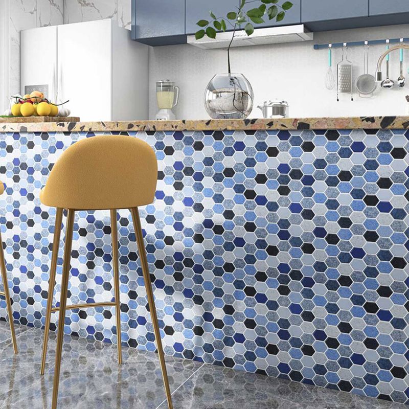 Square Grid Tile-Peel & Stick PVC 12" x 12" Peel & Stick Mosaic Tile 5-Pack Clearhalo 'Flooring 'Home Improvement' 'home_improvement' 'home_improvement_peel_stick_blacksplash' 'Peel & Stick Backsplash Tile' 'peel_stick_blacksplash' 'Walls & Ceilings' Walls and Ceiling' 1200x1200_c678cd8f-e1a2-4839-bfe0-bc559de02b9b