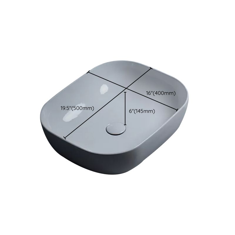 Traditional Vessel Bathroom Sink Porcelain with Faucet Basin Sink Clearhalo 'Bathroom Remodel & Bathroom Fixtures' 'Bathroom Sinks & Faucet Components' 'Bathroom Sinks' 'bathroom_sink' 'Home Improvement' 'home_improvement' 'home_improvement_bathroom_sink' 1200x1200_c67f057f-5de6-4d39-9666-d9cc69f62397