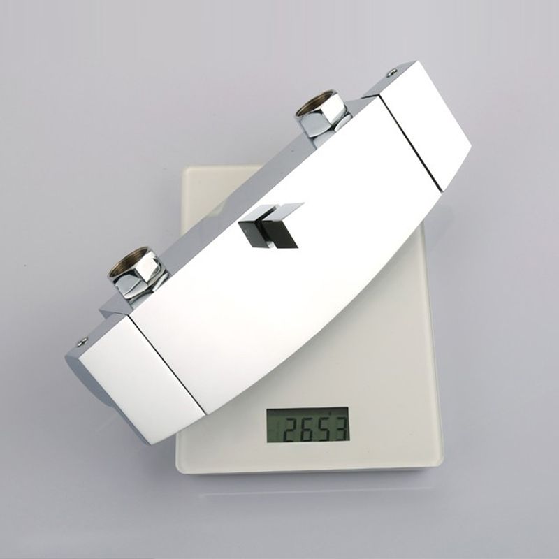 Wall Mounted Metal Freestanding Tub Filler Two Handles Freestanding Faucet Clearhalo 'Bathroom Remodel & Bathroom Fixtures' 'Bathtub Faucets' 'bathtub_faucets' 'Home Improvement' 'home_improvement' 'home_improvement_bathtub_faucets' 1200x1200_c6d260d4-8295-4de3-9911-0c09e03ad043