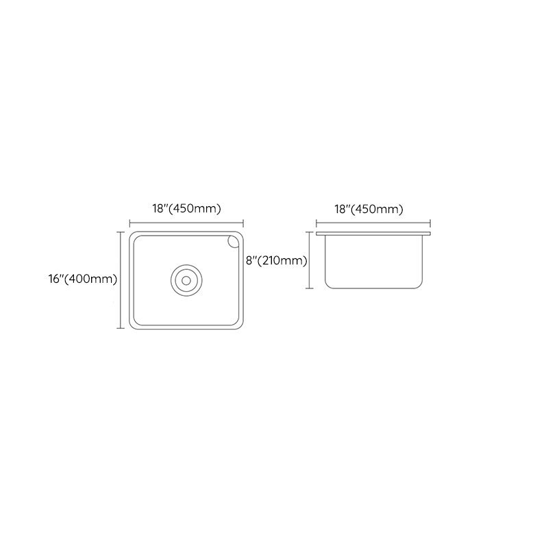 Contemporary Style Kitchen Sink Stainless Steel Rectangle Undermount Kitchen Sink Clearhalo 'Home Improvement' 'home_improvement' 'home_improvement_kitchen_sinks' 'Kitchen Remodel & Kitchen Fixtures' 'Kitchen Sinks & Faucet Components' 'Kitchen Sinks' 'kitchen_sinks' 1200x1200_c6d75494-fe89-4d32-b9d0-ffe1009f2b4e