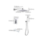 Modern Shower System Brass Adjustable Spray Pattern Ceiling Mounted Shower Combo Clearhalo 'Bathroom Remodel & Bathroom Fixtures' 'Home Improvement' 'home_improvement' 'home_improvement_shower_faucets' 'Shower Faucets & Systems' 'shower_faucets' 'Showers & Bathtubs Plumbing' 'Showers & Bathtubs' 1200x1200_c6da4cce-1596-4374-af48-4836a70d4b22