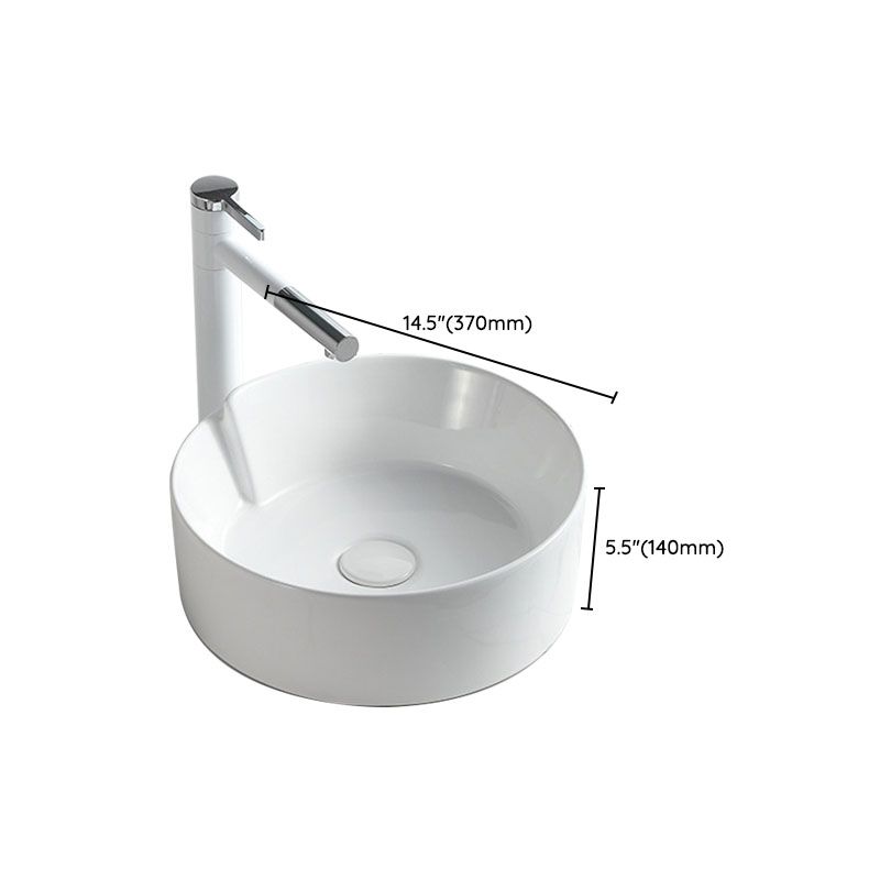 Contemporary Bathroom Sink White Porcelain Vessel Lavatory Sink Only Clearhalo 'Bathroom Remodel & Bathroom Fixtures' 'Bathroom Sinks & Faucet Components' 'Bathroom Sinks' 'bathroom_sink' 'Home Improvement' 'home_improvement' 'home_improvement_bathroom_sink' 1200x1200_c6ec07d6-428d-4c12-b893-a0c1c67f0987