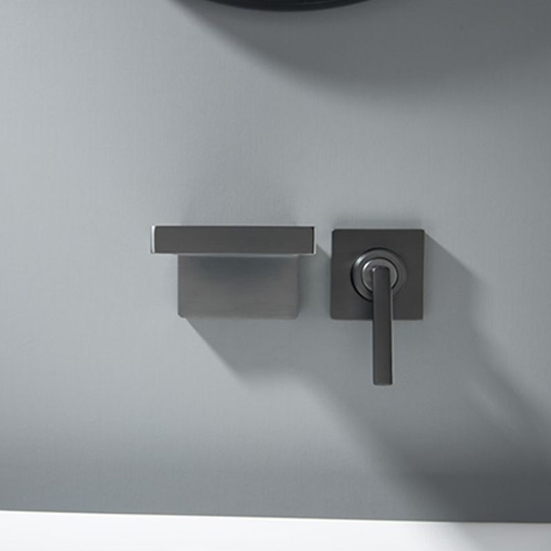 Modern Tub Faucet Trim Copper Wall Mounted Waterfall Tub Filler Clearhalo 'Bathroom Remodel & Bathroom Fixtures' 'Bathtub Faucets' 'bathtub_faucets' 'Home Improvement' 'home_improvement' 'home_improvement_bathtub_faucets' 1200x1200_c6eec0fd-1ada-4880-b80d-38a4b685e3a4