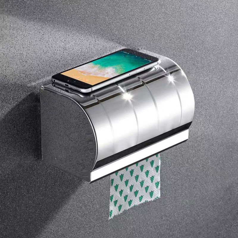 Contemporary Style Silver Metal Bathroom Accessory as Individual or as a Set Clearhalo 'Bathroom Hardware Sets' 'Bathroom Hardware' 'Bathroom Remodel & Bathroom Fixtures' 'bathroom_hardware_sets' 'Home Improvement' 'home_improvement' 'home_improvement_bathroom_hardware_sets' 1200x1200_c701758c-e68d-4a1d-8bc4-9b49717eaf79