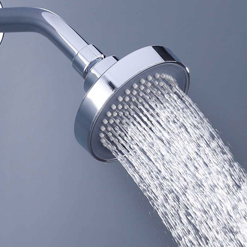 Round Small Top Shower Head Wall-Mount Adjustable Shower Head Clearhalo 'Bathroom Remodel & Bathroom Fixtures' 'Home Improvement' 'home_improvement' 'home_improvement_shower_heads' 'Shower Heads' 'shower_heads' 'Showers & Bathtubs Plumbing' 'Showers & Bathtubs' 1200x1200_c702894e-2504-4547-9807-54f970a7ca67