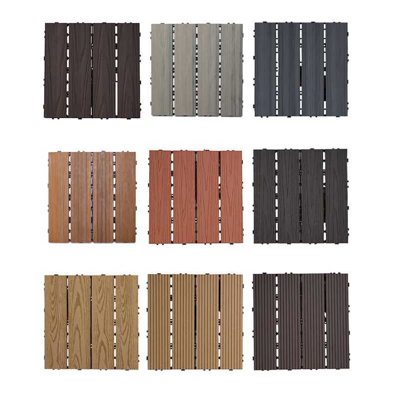 Outdoor Patio Flooring Tiles Embossed Composite Snap Fit Decking Tiles Clearhalo 'Home Improvement' 'home_improvement' 'home_improvement_outdoor_deck_tiles_planks' 'Outdoor Deck Tiles & Planks' 'Outdoor Flooring & Tile' 'Outdoor Remodel' 'outdoor_deck_tiles_planks' 1200x1200_c710e848-91bf-4450-ac39-94f77eac0818