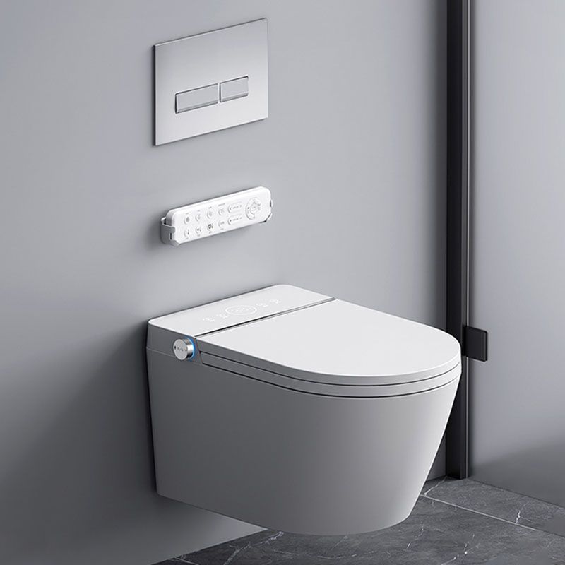 Contemporary Electronic Elongated Toilet Wall Mounted Bidet with Heated Seat Clearhalo 'Bathroom Remodel & Bathroom Fixtures' 'Bidets' 'Home Improvement' 'home_improvement' 'home_improvement_bidets' 'Toilets & Bidets' 1200x1200_c7177a3d-bdd1-454a-98f2-9cde2526d302