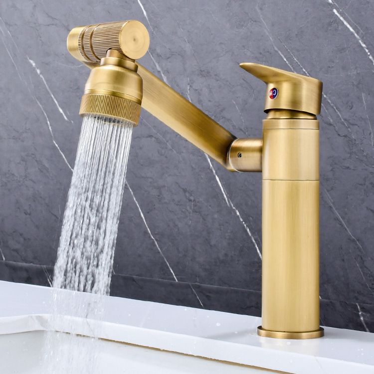 Luxury Vessel Faucet Swivel Spout High-Arc Single Handle Vessel Faucet Clearhalo 'Bathroom Remodel & Bathroom Fixtures' 'Bathroom Sink Faucets' 'Bathroom Sinks & Faucet Components' 'bathroom_sink_faucets' 'Home Improvement' 'home_improvement' 'home_improvement_bathroom_sink_faucets' 1200x1200_c71821d7-bd89-42e3-8b9a-7e4d8a4f5140