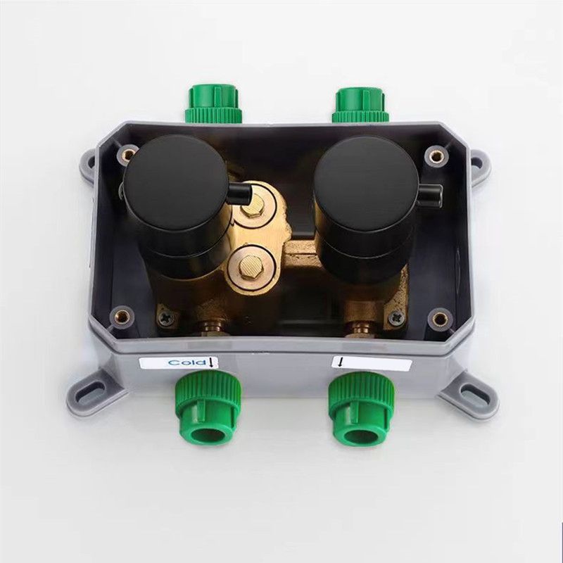 Shower System Wall Mounted Massage Jet Adjustable Spray Pattern Shower Trim Clearhalo 'Bathroom Remodel & Bathroom Fixtures' 'Home Improvement' 'home_improvement' 'home_improvement_shower_faucets' 'Shower Faucets & Systems' 'shower_faucets' 'Showers & Bathtubs Plumbing' 'Showers & Bathtubs' 1200x1200_c71ded20-499c-459f-a1ff-67ffee10ad04