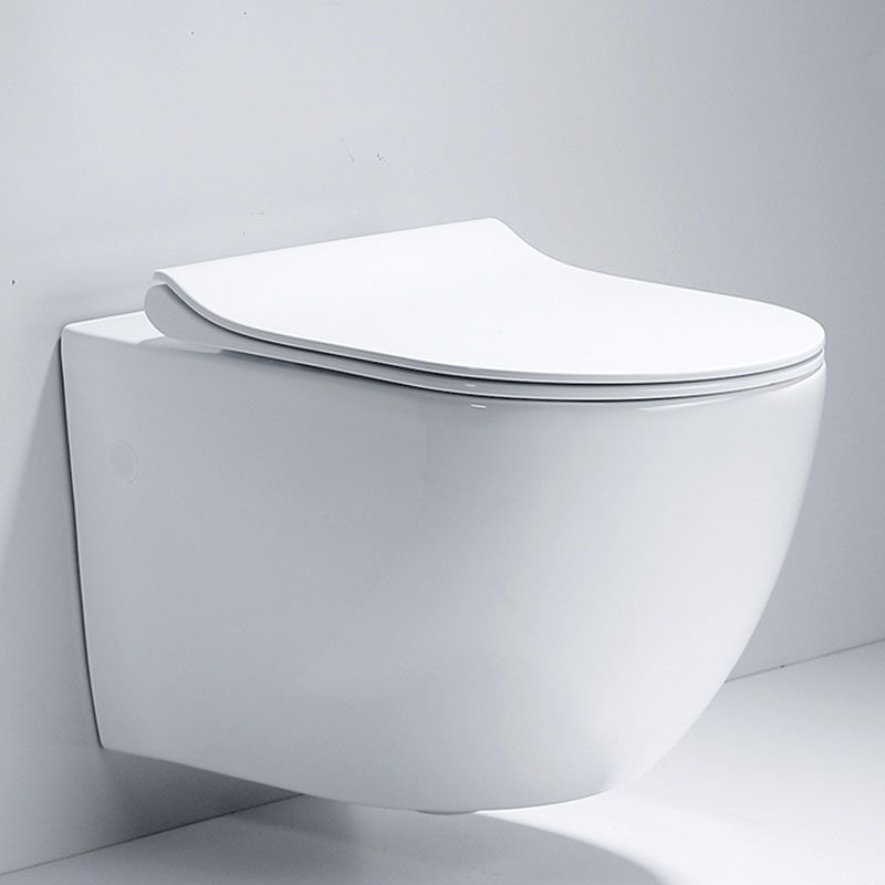 Wall-mounted Toilet Household In-wall Hidden Tank Soft-Close Seat Toilet Clearhalo 'Bathroom Remodel & Bathroom Fixtures' 'Home Improvement' 'home_improvement' 'home_improvement_toilets' 'Toilets & Bidets' 'Toilets' 1200x1200_c71eedc7-8a9e-4928-85ea-b46c7be96c5c