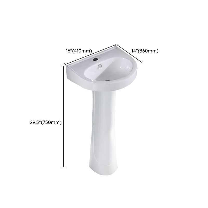 Square Pedestal Sink Ceramic Metal Ground Installation Bathroom Sink Clearhalo 'Bathroom Remodel & Bathroom Fixtures' 'Bathroom Sinks & Faucet Components' 'Bathroom Sinks' 'bathroom_sink' 'Home Improvement' 'home_improvement' 'home_improvement_bathroom_sink' 1200x1200_c726fe81-6536-43b4-895c-7068f63e39da