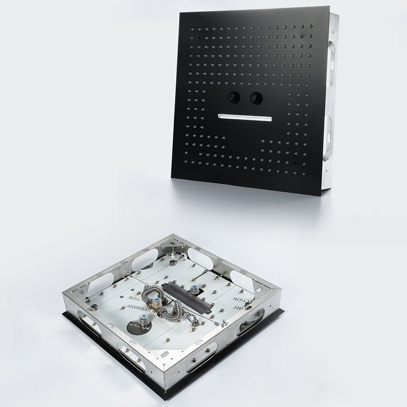 Modern Shower System Brass Temperature Control Ceiling Mounted Shower Trim Clearhalo 'Bathroom Remodel & Bathroom Fixtures' 'Home Improvement' 'home_improvement' 'home_improvement_shower_faucets' 'Shower Faucets & Systems' 'shower_faucets' 'Showers & Bathtubs Plumbing' 'Showers & Bathtubs' 1200x1200_c727efdf-8edc-409d-848e-c5fe21323951