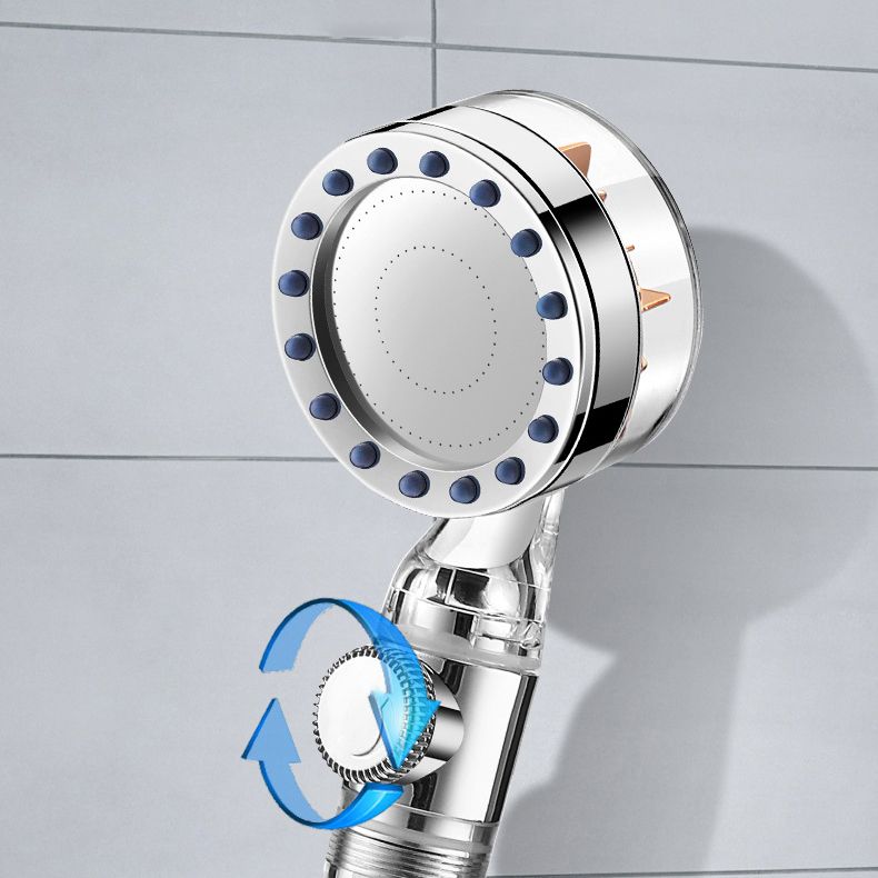 Contemporary Handheld Supercharged Shower Head Round Turbo Spray Head Clearhalo 'Bathroom Remodel & Bathroom Fixtures' 'Home Improvement' 'home_improvement' 'home_improvement_shower_heads' 'Shower Heads' 'shower_heads' 'Showers & Bathtubs Plumbing' 'Showers & Bathtubs' 1200x1200_c732a32f-47e1-49ff-bf55-a1c480b8baef
