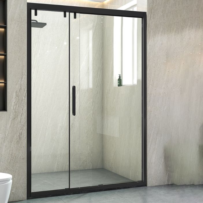 Frame Transparent Shower Doors Pivot Tempered Shower Bath Door Clearhalo 'Bathroom Remodel & Bathroom Fixtures' 'Home Improvement' 'home_improvement' 'home_improvement_shower_tub_doors' 'Shower and Tub Doors' 'shower_tub_doors' 'Showers & Bathtubs' 1200x1200_c78305f4-df0b-4467-aab0-08f112e46153