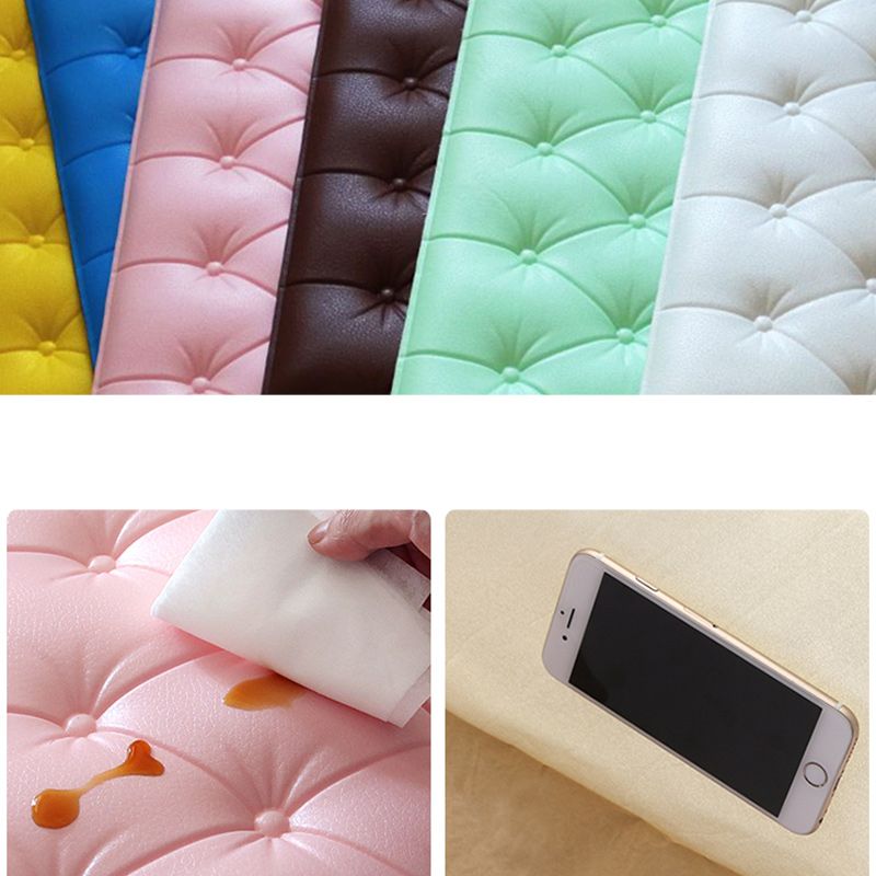 Upholstered Wall Panel Modern Minimalist Home Living Room Bedroom Wall Plate (4-pack) Clearhalo 'Flooring 'Home Improvement' 'home_improvement' 'home_improvement_wall_paneling' 'Wall Paneling' 'wall_paneling' 'Walls & Ceilings' Walls and Ceiling' 1200x1200_c788aaa3-2f87-4ac6-b93f-a6eb54e8c39b