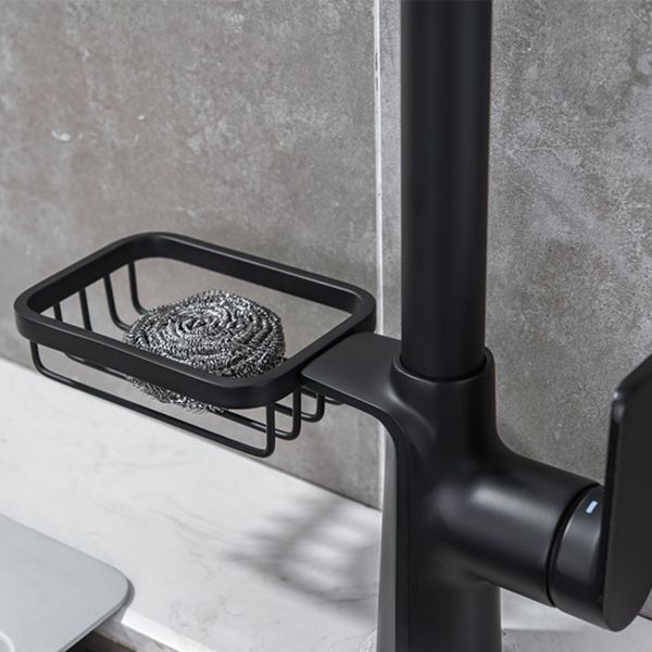 Modern Pull Down Kitchen Faucet Single Handle Faucet with Pull Out Sprayer Clearhalo 'Home Improvement' 'home_improvement' 'home_improvement_kitchen_faucets' 'Kitchen Faucets' 'Kitchen Remodel & Kitchen Fixtures' 'Kitchen Sinks & Faucet Components' 'kitchen_faucets' 1200x1200_c79dcff6-4d7a-4c4e-8029-be88a62de75b