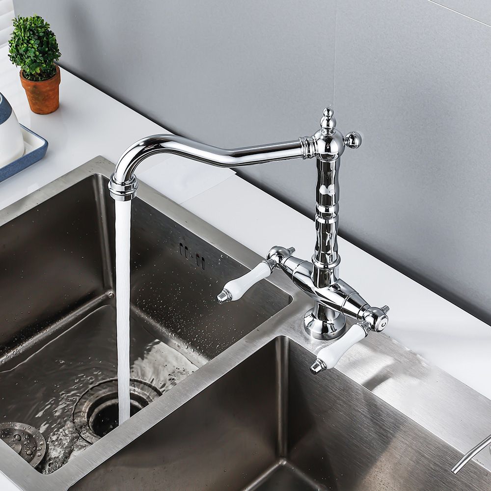 Traditional Kitchen Bar Faucet Double Handle High Arch No Sensor Bar Faucet Clearhalo 'Home Improvement' 'home_improvement' 'home_improvement_kitchen_faucets' 'Kitchen Faucets' 'Kitchen Remodel & Kitchen Fixtures' 'Kitchen Sinks & Faucet Components' 'kitchen_faucets' 1200x1200_c7a68ea9-34aa-4bb7-996a-88056849f5cc