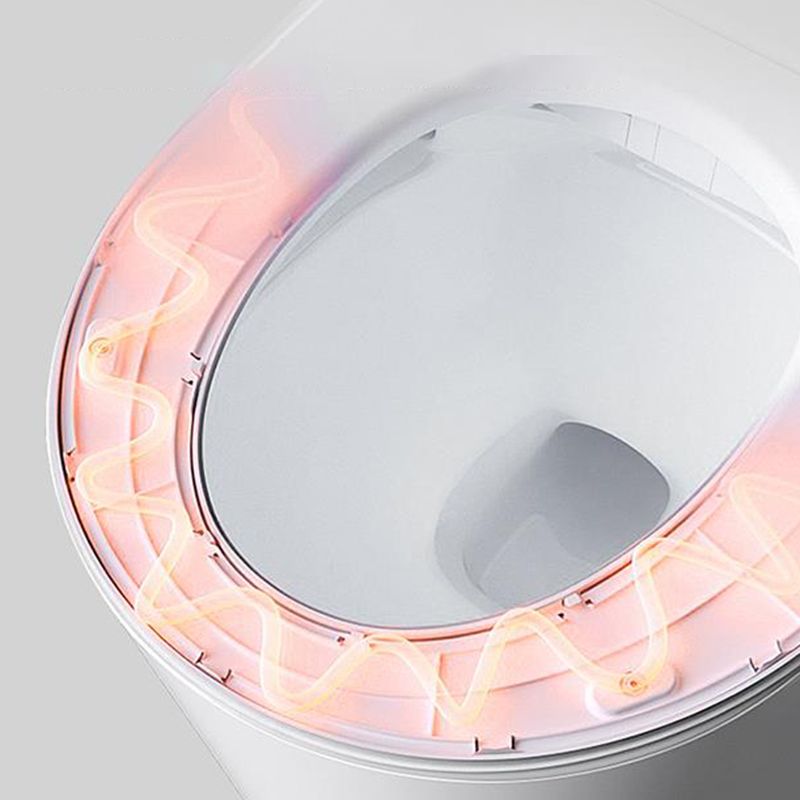 Elongated Wall Mounted Bidet with Heated Seat White 12.20" High Temperature Control Bidet Clearhalo 'Bathroom Remodel & Bathroom Fixtures' 'Bidets' 'Home Improvement' 'home_improvement' 'home_improvement_bidets' 'Toilets & Bidets' 1200x1200_c7ce5715-b70b-4c6b-8dc2-146f6baee861