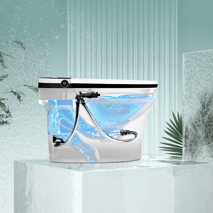 Modern Elong Toilet Bowl Siphon Floor Mount Toilet with Seat for Bathroom Clearhalo 'Bathroom Remodel & Bathroom Fixtures' 'Home Improvement' 'home_improvement' 'home_improvement_toilets' 'Toilets & Bidets' 'Toilets' 1200x1200_c7dfe8fc-a8a9-4c3d-ba8a-406d54cfb630