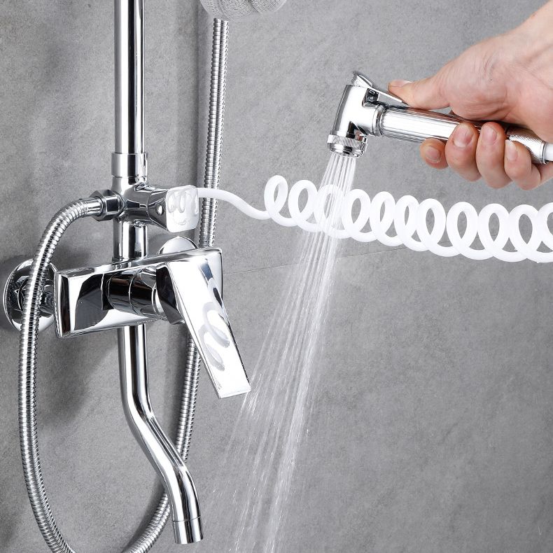 Shower Trim Round Rain Massage Jet Handheld Shower Head System Clearhalo 'Bathroom Remodel & Bathroom Fixtures' 'Home Improvement' 'home_improvement' 'home_improvement_shower_faucets' 'Shower Faucets & Systems' 'shower_faucets' 'Showers & Bathtubs Plumbing' 'Showers & Bathtubs' 1200x1200_c80f417d-7294-4fff-88f4-803591bfae78