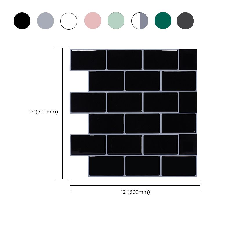 Modern Tile-Peel & Stick PVC Rectangular Subway Tile Peel and Stick Wall Tile Clearhalo 'Flooring 'Home Improvement' 'home_improvement' 'home_improvement_peel_stick_blacksplash' 'Peel & Stick Backsplash Tile' 'peel_stick_blacksplash' 'Walls & Ceilings' Walls and Ceiling' 1200x1200_c810fff9-7948-4a12-abdf-acb1f4124094