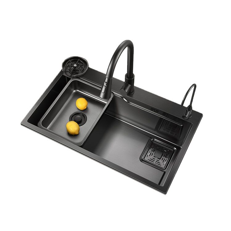 Modern Kitchen Sink Dirt Resistant Stainless Steel Drop-In Kitchen Sink Clearhalo 'Home Improvement' 'home_improvement' 'home_improvement_kitchen_sinks' 'Kitchen Remodel & Kitchen Fixtures' 'Kitchen Sinks & Faucet Components' 'Kitchen Sinks' 'kitchen_sinks' 1200x1200_c827b23c-e202-4555-9231-8b128d8c8f34