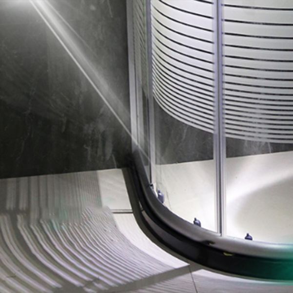 Stainless Steel Shower Kit Striped Tempered Glass Shower Kit Clearhalo 'Bathroom Remodel & Bathroom Fixtures' 'Home Improvement' 'home_improvement' 'home_improvement_shower_stalls_enclosures' 'Shower Stalls & Enclosures' 'shower_stalls_enclosures' 'Showers & Bathtubs' 1200x1200_c82f6cc0-2bd3-419c-a2b3-9d34bfc7a56e