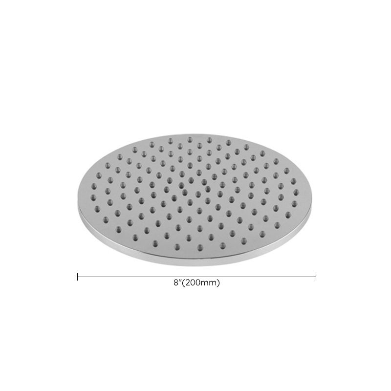 Contemporary Rain Fall Shower Head Combo Round Single Spray Shower Combo Clearhalo 'Bathroom Remodel & Bathroom Fixtures' 'Home Improvement' 'home_improvement' 'home_improvement_shower_heads' 'Shower Heads' 'shower_heads' 'Showers & Bathtubs Plumbing' 'Showers & Bathtubs' 1200x1200_c830cd46-2c6c-4004-b752-bae230ce8efb