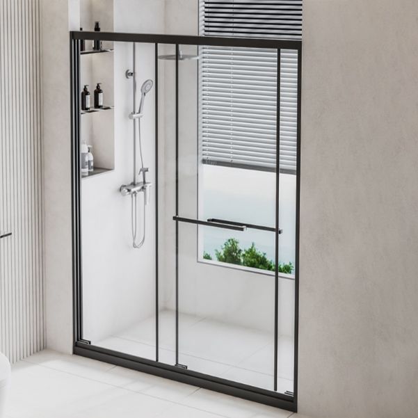 Framed Shower Bath Door Transparent Scratch Resistant Shower Door Clearhalo 'Bathroom Remodel & Bathroom Fixtures' 'Home Improvement' 'home_improvement' 'home_improvement_shower_tub_doors' 'Shower and Tub Doors' 'shower_tub_doors' 'Showers & Bathtubs' 1200x1200_c8795485-4e87-4b04-a3c1-da01f2dfbb90
