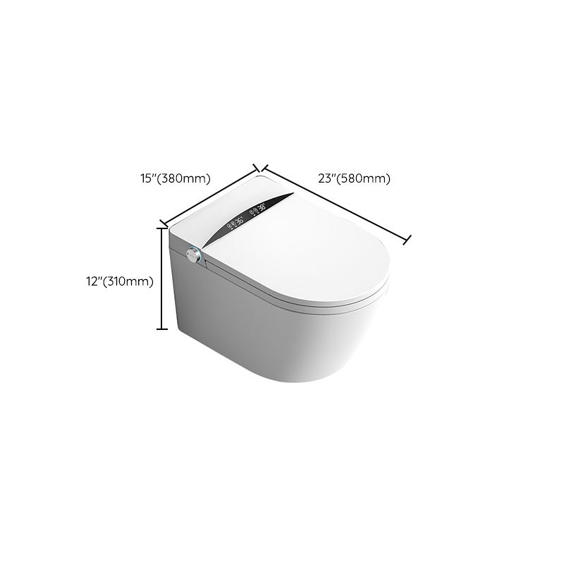 Smart Toilet White Elongated Rust Resistant Ceramic Foot Sensor Flush Toilet with Tank Clearhalo 'Bathroom Remodel & Bathroom Fixtures' 'Bidets' 'Home Improvement' 'home_improvement' 'home_improvement_bidets' 'Toilets & Bidets' 1200x1200_c8845021-2001-4486-8834-baeb3bc5bfa9
