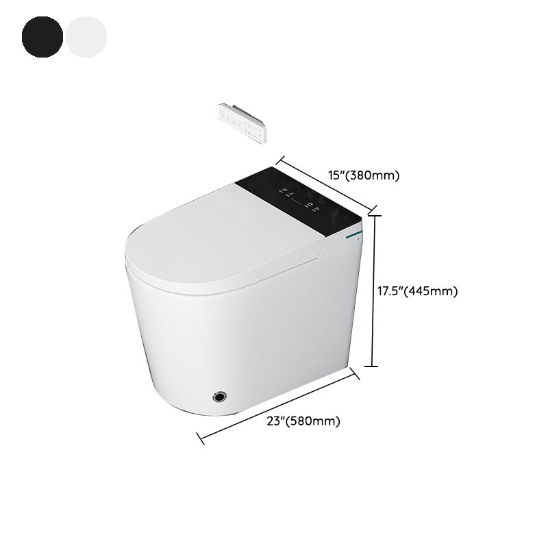 Elongated Smart Toilet White Floor Standing Bidet with Heated Seat and Tank Clearhalo 'Bathroom Remodel & Bathroom Fixtures' 'Bidets' 'Home Improvement' 'home_improvement' 'home_improvement_bidets' 'Toilets & Bidets' 1200x1200_c8874276-d147-4f5b-9e40-1441170cf5bd