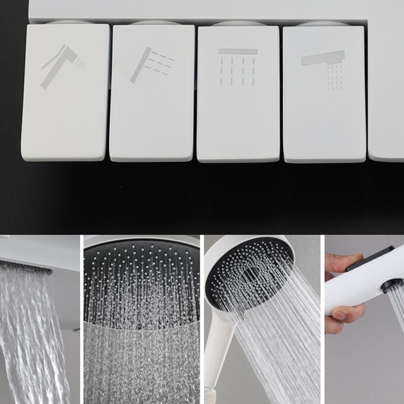 Modern Shower Head Combo Brass Handheld Shower Head Wall Mounted Shower Set Clearhalo 'Bathroom Remodel & Bathroom Fixtures' 'Home Improvement' 'home_improvement' 'home_improvement_shower_faucets' 'Shower Faucets & Systems' 'shower_faucets' 'Showers & Bathtubs Plumbing' 'Showers & Bathtubs' 1200x1200_c898511d-55ee-4f2b-bab9-936e9af78ec5