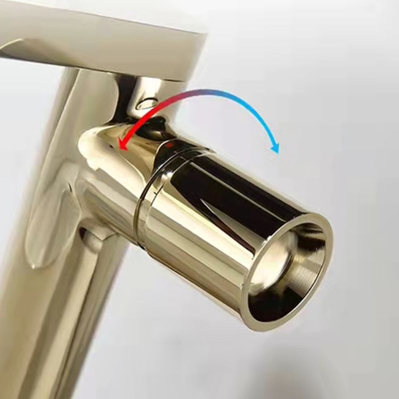 Modern Brass Bathroom Sink Faucet Low Arc with Knob Handle Vessel Faucet Clearhalo 'Bathroom Remodel & Bathroom Fixtures' 'Bathroom Sink Faucets' 'Bathroom Sinks & Faucet Components' 'bathroom_sink_faucets' 'Home Improvement' 'home_improvement' 'home_improvement_bathroom_sink_faucets' 1200x1200_c8bed90f-e2fe-4c73-9454-6acaf575b7b7