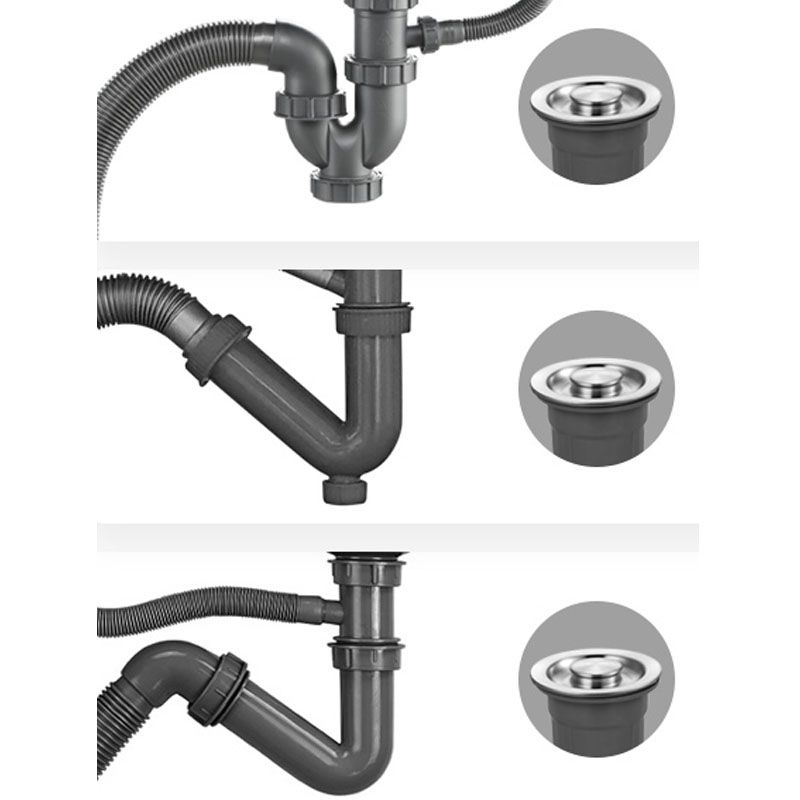 Contemporary Style Kitchen Sink Stainless Steel Kitchen Sink with Drain Strainer Kit Clearhalo 'Home Improvement' 'home_improvement' 'home_improvement_kitchen_sinks' 'Kitchen Remodel & Kitchen Fixtures' 'Kitchen Sinks & Faucet Components' 'Kitchen Sinks' 'kitchen_sinks' 1200x1200_c8c5ac2e-6098-4e6d-a6b7-6109a72332f1