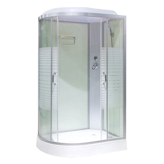 Tempered Glass Left Shower Stall Double Sliding Shower Stall Clearhalo 'Bathroom Remodel & Bathroom Fixtures' 'Home Improvement' 'home_improvement' 'home_improvement_shower_stalls_enclosures' 'Shower Stalls & Enclosures' 'shower_stalls_enclosures' 'Showers & Bathtubs' 1200x1200_c8eb700f-dd8a-4ba4-9888-15df580c9324