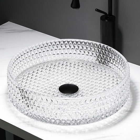 Modern Clear Wash Stand Glass Trough Bathroom Sink for Bathroom Clearhalo 'Bathroom Remodel & Bathroom Fixtures' 'Bathroom Sinks & Faucet Components' 'Bathroom Sinks' 'bathroom_sink' 'Home Improvement' 'home_improvement' 'home_improvement_bathroom_sink' 1200x1200_c8f34966-1fa4-4586-ae8a-d79194eb718d