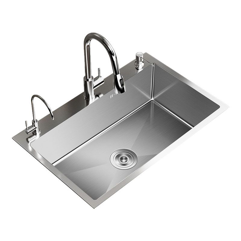 Modern Workstation Sink Stainless Steel with Drain Assembly and Faucet Kitchen Sink Clearhalo 'Home Improvement' 'home_improvement' 'home_improvement_kitchen_sinks' 'Kitchen Remodel & Kitchen Fixtures' 'Kitchen Sinks & Faucet Components' 'Kitchen Sinks' 'kitchen_sinks' 1200x1200_c91b5953-4455-4802-9f94-9fc0e847f233