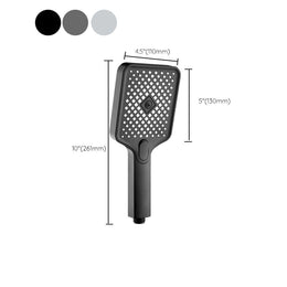 Modern Rectangular Hand Shower Water Efficient Wall-Mount Hand Shower ...