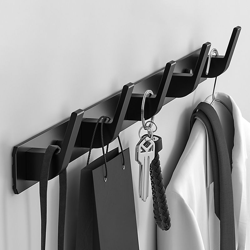 Matte Finish Modern Bathroom Hardware 2 - Piece Bath Hardware Set, Robe Hooks Clearhalo 'Bathroom Hardware Sets' 'Bathroom Hardware' 'Bathroom Remodel & Bathroom Fixtures' 'bathroom_hardware_sets' 'Home Improvement' 'home_improvement' 'home_improvement_bathroom_hardware_sets' 1200x1200_c94e5fbd-f903-4182-acce-f1ac1b15199a