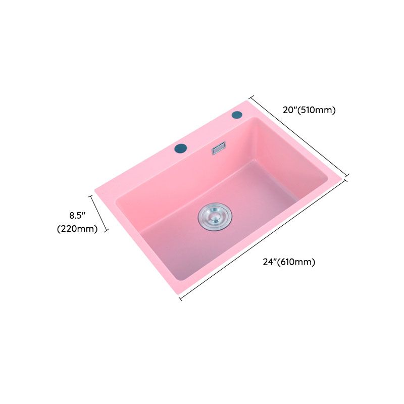 Quartz Kitchen Sink Contemporary Single Bowl Kitchen Sink with Drain Assembly Clearhalo 'Home Improvement' 'home_improvement' 'home_improvement_kitchen_sinks' 'Kitchen Remodel & Kitchen Fixtures' 'Kitchen Sinks & Faucet Components' 'Kitchen Sinks' 'kitchen_sinks' 1200x1200_c955858c-9c58-4aff-b07a-a2c4544ed6cd