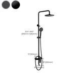 Black Shower Set Round Swivel Faucet Lever Handle Two Shower Head Shower System Clearhalo 'Bathroom Remodel & Bathroom Fixtures' 'Home Improvement' 'home_improvement' 'home_improvement_shower_faucets' 'Shower Faucets & Systems' 'shower_faucets' 'Showers & Bathtubs Plumbing' 'Showers & Bathtubs' 1200x1200_c96c8344-a027-48ef-9865-fe590d60d574