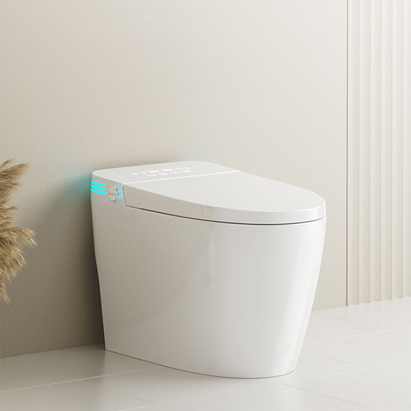 Contemporary Floor Mount Bidet Elongated Ceramic Heated Seat White Dryer Clearhalo 'Bathroom Remodel & Bathroom Fixtures' 'Bidets' 'Home Improvement' 'home_improvement' 'home_improvement_bidets' 'Toilets & Bidets' 1200x1200_c97401c5-bd70-4153-b810-eba38d497e5d