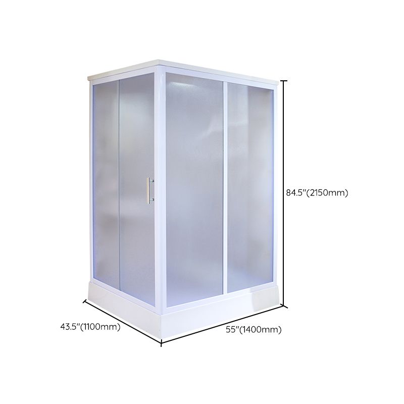 Modern Frosted Shower Stall Rectangle Tempered Shower Stall for Bathroom Clearhalo 'Bathroom Remodel & Bathroom Fixtures' 'Home Improvement' 'home_improvement' 'home_improvement_shower_stalls_enclosures' 'Shower Stalls & Enclosures' 'shower_stalls_enclosures' 'Showers & Bathtubs' 1200x1200_c97865a8-e539-4684-b89c-a5690448c16c