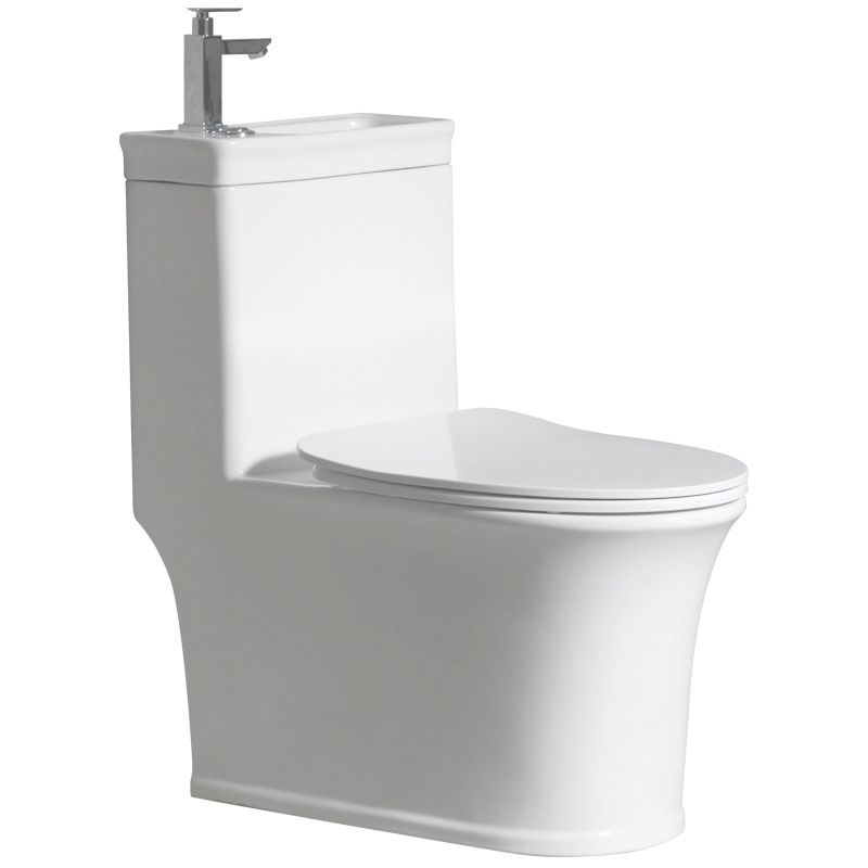 Floor Mounted Toilet One-Piece Toilet Porcelain Siphon Jet Flush Toilet Clearhalo 'Bathroom Remodel & Bathroom Fixtures' 'Home Improvement' 'home_improvement' 'home_improvement_toilets' 'Toilets & Bidets' 'Toilets' 1200x1200_c97e81cd-0a60-4f43-a69b-d249789602be