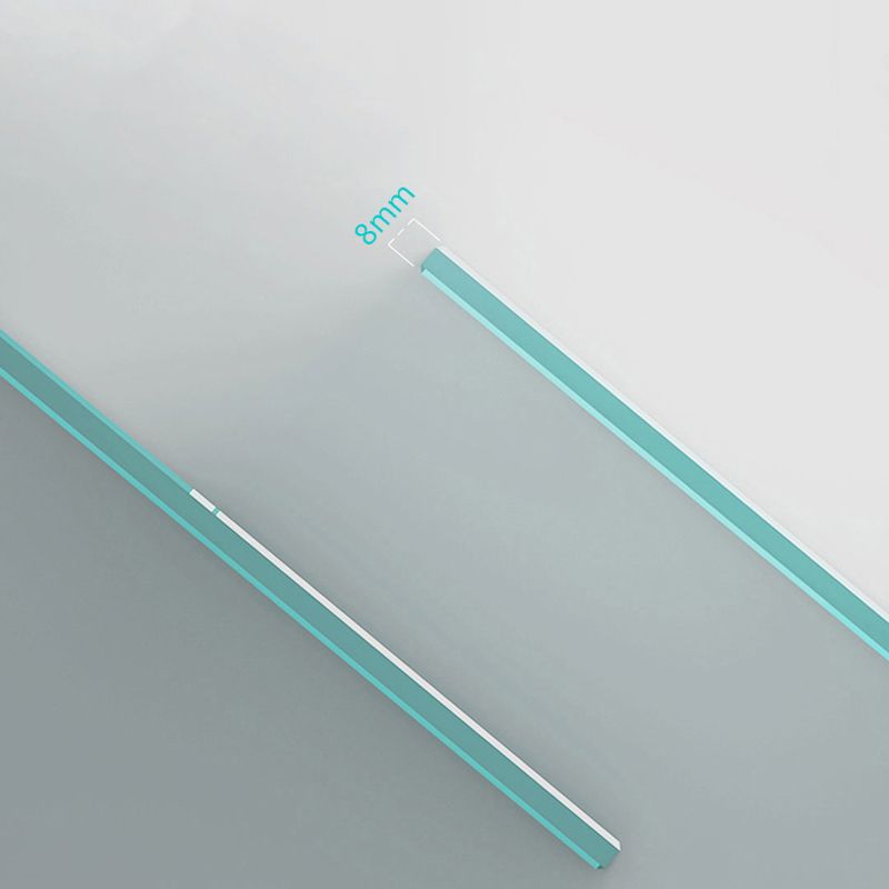 Double Shift Semi Frameless Narrow Bezel Tempered Glass Shower Door Clearhalo 'Bathroom Remodel & Bathroom Fixtures' 'Home Improvement' 'home_improvement' 'home_improvement_shower_tub_doors' 'Shower and Tub Doors' 'shower_tub_doors' 'Showers & Bathtubs' 1200x1200_c9e898c0-1493-46cb-a122-363e3c3b563b