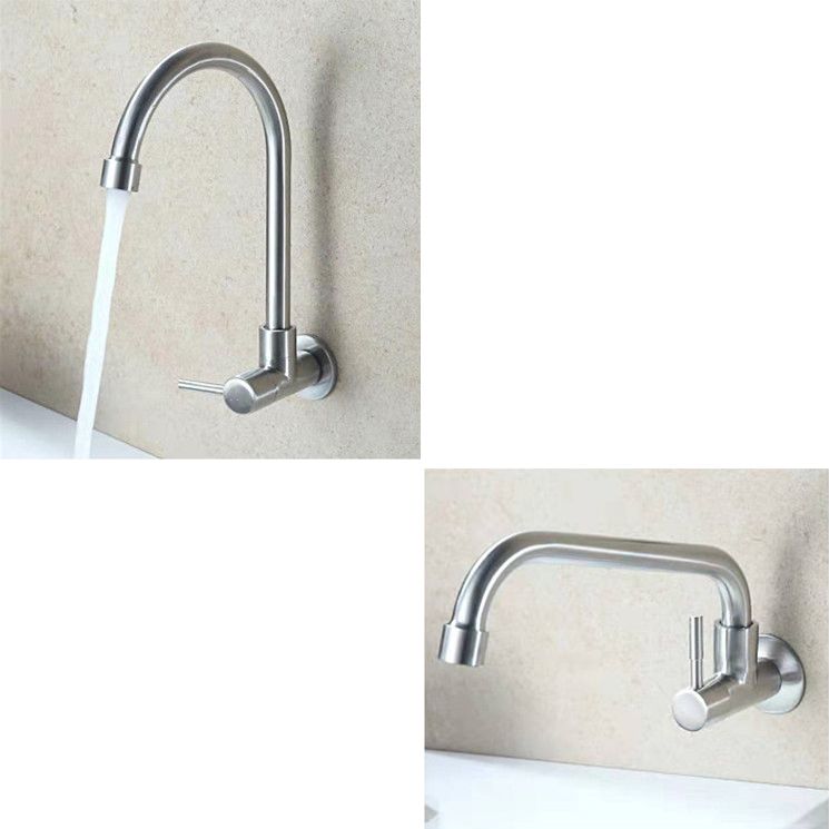 Modern 1-Handle Faucets Stainless Steel with Water Dispenser Standard Kitchen Faucets Clearhalo 'Home Improvement' 'home_improvement' 'home_improvement_kitchen_faucets' 'Kitchen Faucets' 'Kitchen Remodel & Kitchen Fixtures' 'Kitchen Sinks & Faucet Components' 'kitchen_faucets' 1200x1200_ca103050-137e-4135-8fe6-48a9cc32be6b